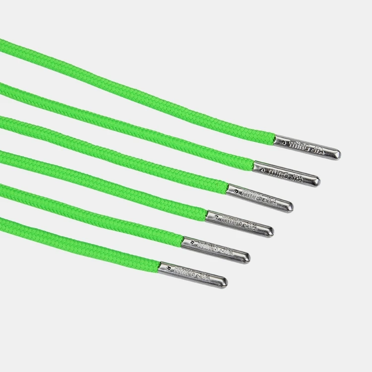 Flat Shoelaces Heat Transfer Pattern Sport Shoelace Customized Pattern With Transparent Tips
