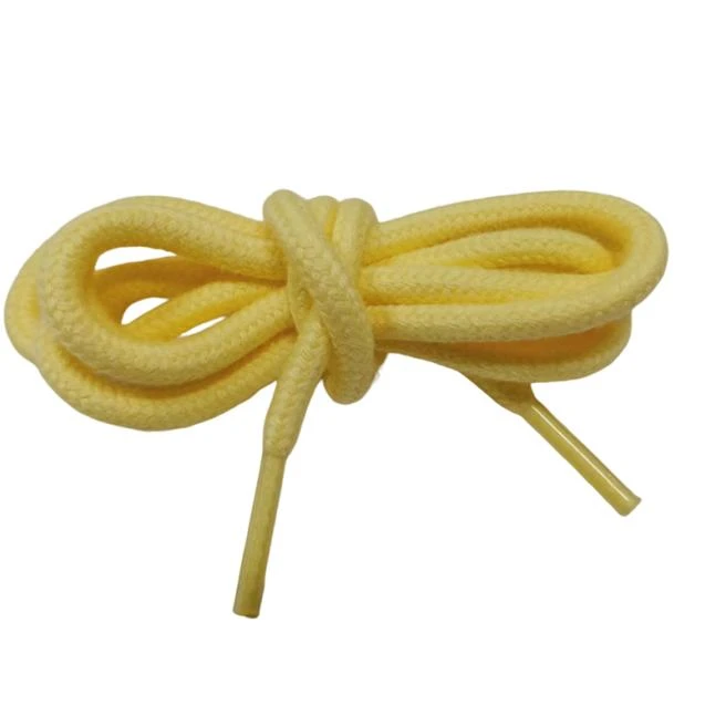 12mm Thick Solid Color Poly-Cotton Shoelaces For Sneaker