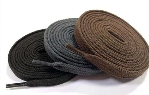 6MM Wide Polyester Shoelaces With 1.8cm Long Clear Plastic Tips