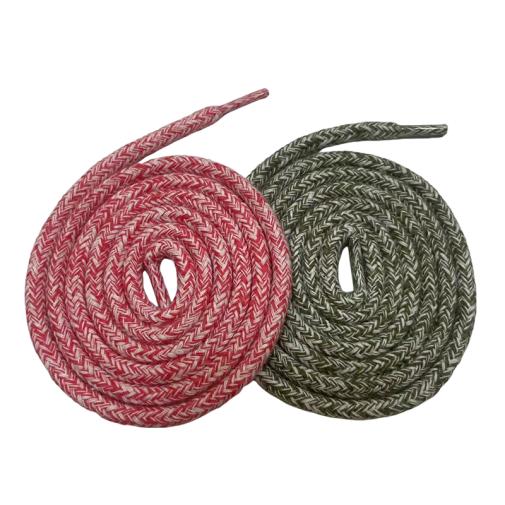 Double Layer High Quality Cotton Flat Shoelaces For Sport Shoes