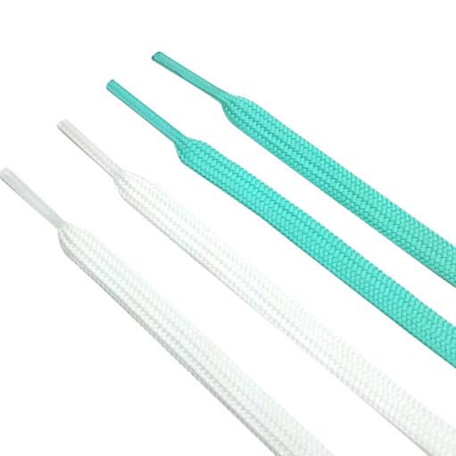 8mm Wide Flat Cotton Shoelaces With Plastic Tips Casual Shoes Shoelaces