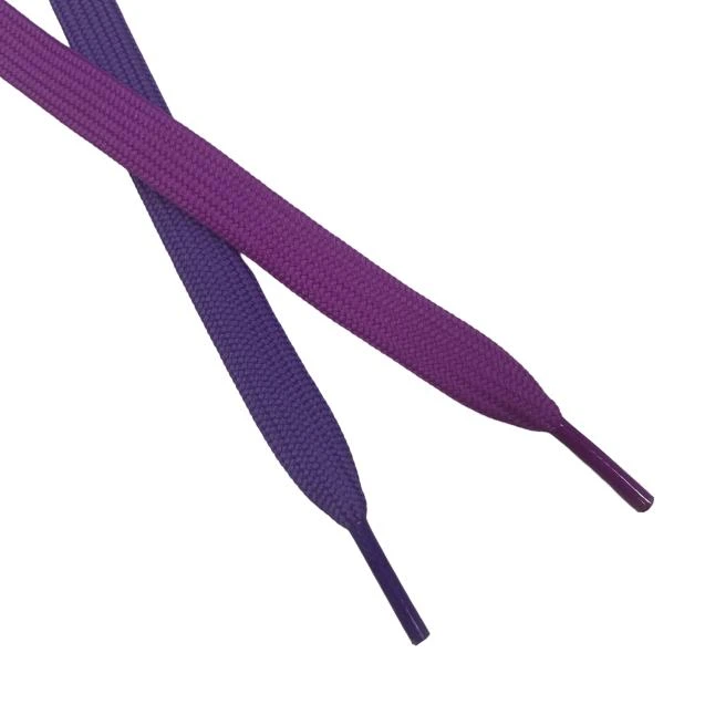 High Quality Round Polyester Shoelaces With Clear Plastic Tipping