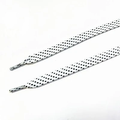 8mm White Color Polyester Shoelaces