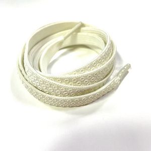 Double Side Heat Transfer Printing LOGO Shoelaces With Clear Plastic Tips