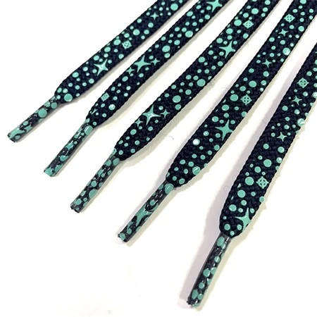 6MM 10MM Round Polyester Shoelaces With Clear Plastic Tips