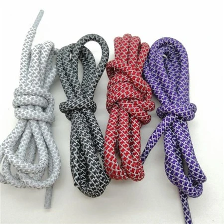 Multi-colors Hockey Polyester Shoelaces With Meld Tips